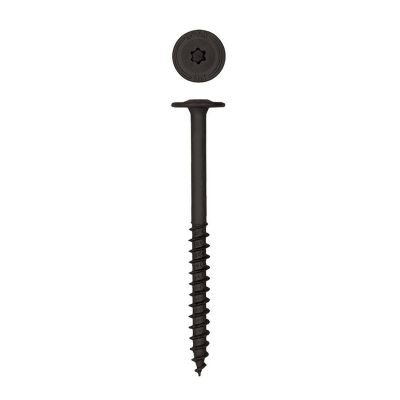 Image showing  1/4 x 3-1/2in. Exterior Structural Wood Lag Screws Powerlags Washer Head T-Star (12 EA) Bit Included