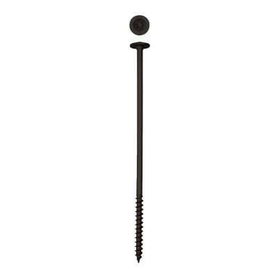 Image showing  3/8 x 10in. Exterior Structural Wood Lag Screws Powerlags Washer Head T-Star (150 EA) Bulk Pail Bit Included