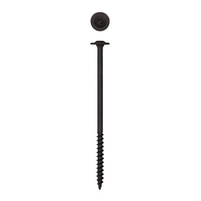 Image showing  5/16 x 6in. Exterior Structural Wood Lag Screws Powerlags Washer Head T-Star (150 EA) Bulk Mini Bit Included
