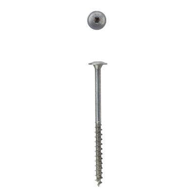 Image showing 1 th SPAX 10 x 3in. Exterior Wood Deck Screws Construction Wafer Head T-Star Plus (1000 EA) Bulk Pail Includes 2 Bits