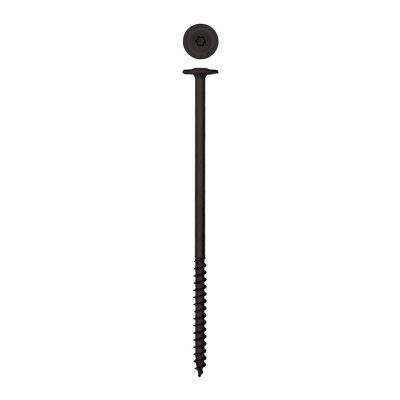 Image showing  1/4 x 6in. Exterior Structural Wood Lag Screws Powerlags Washer Head T-Star (12 EA) Bit Included
