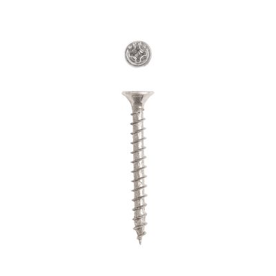Image showing  #8 x 1-1/2 in. Interior Wood Screws Construction Flat Head Phillips Square Unidrive, 197 EA, Bit Included