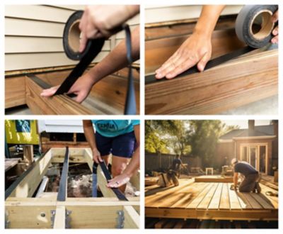 Image showing  3 1/3 x 75' Flashing Tape for Beams Joist Ledger Wood Deck Tape (1 EA)