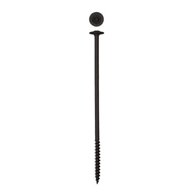 Image showing  5/16 x 8in. Exterior Structural Wood Lag Screws Powerlags Washer Head T-Star (150 EA) Bulk Pail Bit Included