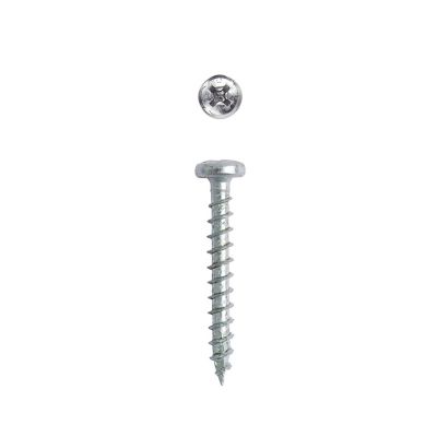 Image showing  8 x 1-1/2in. Interior Wood Metal Screws Cabinet Pan Head Phillips Square Unidrive (180 EA) Bit Included