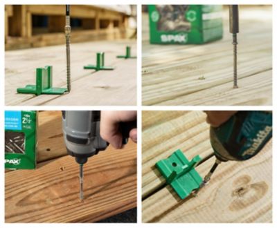 Image showing 5 th SPAX 10 x 2.5in. Exterior 304 Stainless Steel Wood Deck Screws Powerdeck Trim Head T?Star Plus, 250 pk.