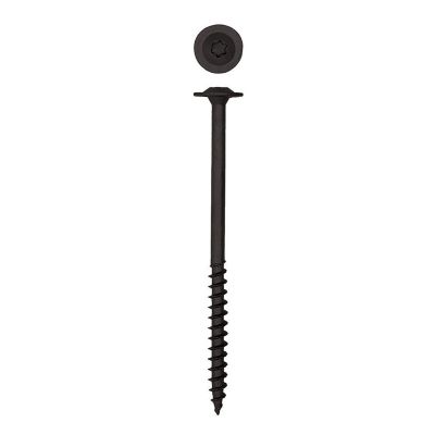 Image showing  5/16 x 5in. Exterior Structural Wood Lag Screws Powerlags Washer Head T-Star (12 EA) Bit Included
