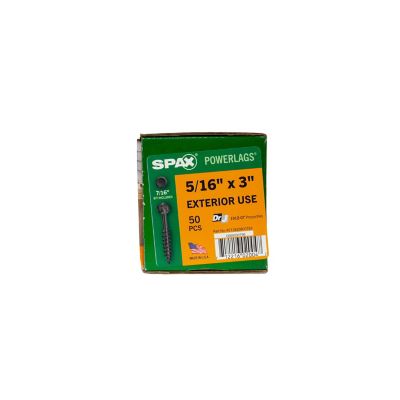 Image showing 7 th SPAX 5/16 x 3in. Exterior Structural Wood Lag Screws Powerlags Hex Head Hex (50 EA) Bit Included