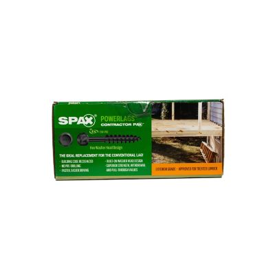 Image showing 8 th SPAX 5/16 x 3in. Exterior Structural Wood Lag Screws Powerlags Hex Head Hex (50 EA) Bit Included