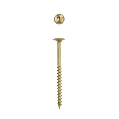 Image showing  8 x 2in. Interior Cabinet Wood Screws Construction Wafer Head T-Star Plus (1500 EA) Bulk Pail Includes 2 Bits