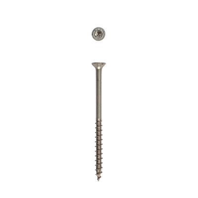Image showing  10 x 3in. Exterior 304 Stainless Steel Wood Deck Screws Construction Flat Head T-Star Plus (205 EA) 3 LB Bit Included