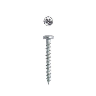 Image showing  8 x 1-1/4in. Interior Wood Metal Screws Cabinet Pan Head Phillips Square Unidrive (200 EA) Bit Included