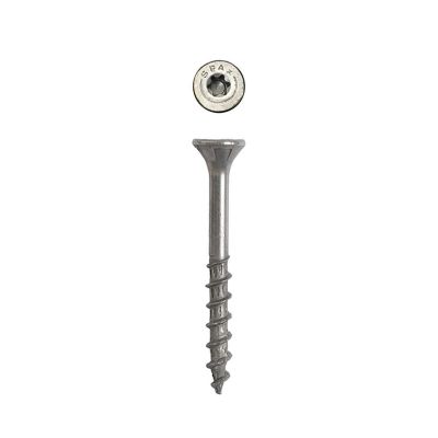 Image showing 1 th SPAX 8 x 1-1/2in. Exterior Wood Deck Screws Construction Flat Head T-Star Plus (195 EA) Bit Included