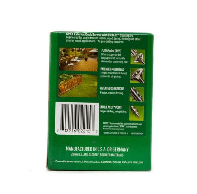 Image showing 7 th SPAX 8 x 1-1/2in. Exterior Wood Deck Screws Construction Flat Head T-Star Plus (195 EA) Bit Included
