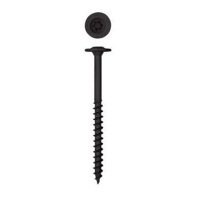 Image showing  3/8 x 5in. Exterior Structural Wood Lag Screws Powerlags Washer Head T-Star (12 EA) Bit Included