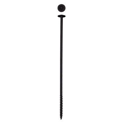 Image showing  5/16 x 10in. Exterior Structural Wood Lag Screws Powerlags Washer Head T-Star (150 EA) Bulk Pail Bit Included