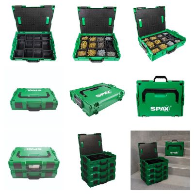 Image showing  L-Boxx Heavy-Duty Portable Storage Case & Parts Organizer 12 Compartments for Screws, Hardware & Small Tools