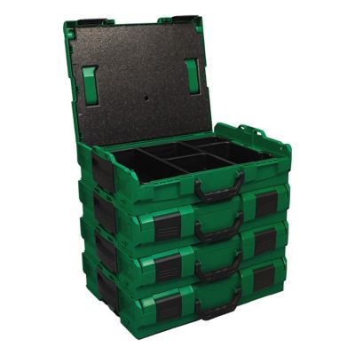 Image showing  L-Boxx Heavy-Duty Portable Storage Case & Parts Organizer 12 Compartments for Screws, Hardware & Small Tools