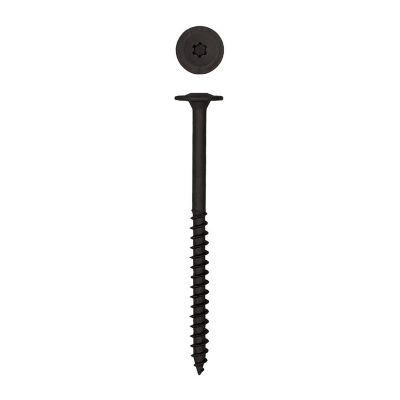 Image showing  1/4 x 4in. Exterior Structural Wood Lag Screws Powerlags Washer Head T-Star (200 EA) Bulk Mini Bit Included
