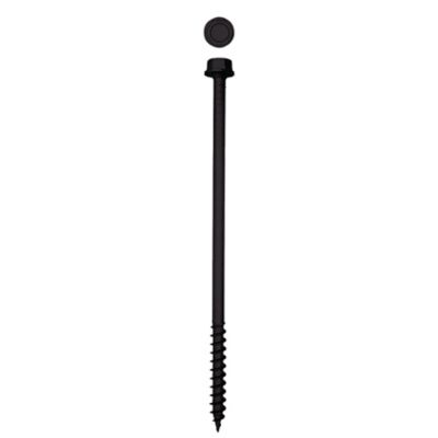 Image showing  1/2 x 10in. Exterior Structural Wood Lag Screws Powerlags Hex Head Hex (100 EA) Bulk Pail