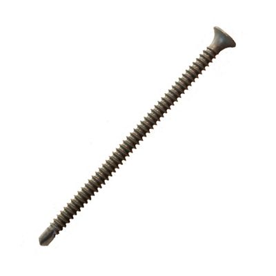 TruFast 10 x 4-1/2in. Grip-Deck Self-Drilling Screw (1000 EA) Steel Exterior Ceramic Heavy Duty Steel Metal Fastener Phillips