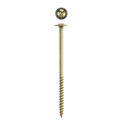 Image showing  1/4 x 6in. Interior Structural Wood Lag Screws Powerlags Washer Head T-Star (12 EA) Bit Included