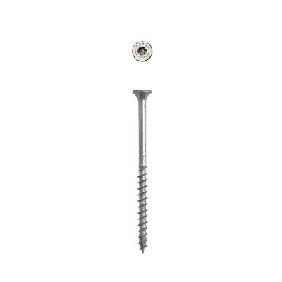 Image showing  8 x 2-1/2in. Exterior Wood Deck Screws Construction Flat Head T-Star Plus (375 EA) 3 LB Bit Included