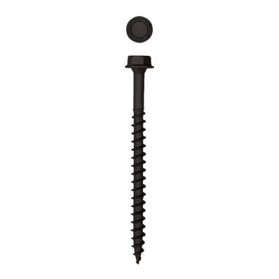 Image showing  5/16 x 4in. Exterior Structural Wood Lag Screws Powerlags Hex Head Hex (50 EA) Bit Included