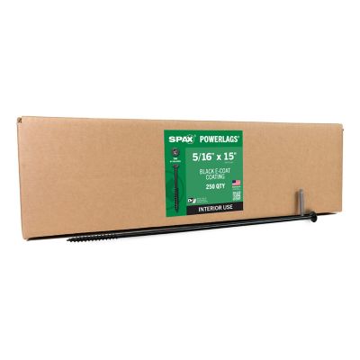 SPAX 5/16 x 15in. Interior Structural Wood Lag Screws Powerlags Pancake Head T-Star (250 EA) Bulk Pail Bit Included