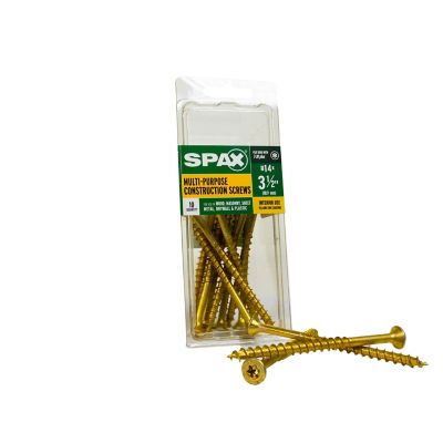 SPAX 14 x 3-1/2in. Interior Wood Screws Construction Flat Head T-Star Plus (10 EA)