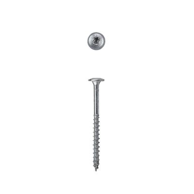 Image showing  8 x 2in. Exterior Wood Deck Screws Construction Wafer Head T-Star Plus (140 EA) Bit Included