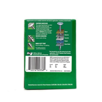 Image showing 7 th SPAX 8 x 2in. Exterior Wood Deck Screws Construction Wafer Head T-Star Plus (140 EA) Bit Included