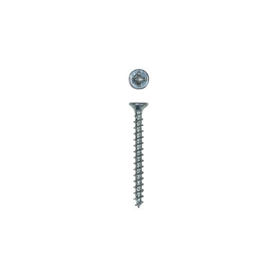 Image showing  6 x 1-1/2in. Interior Wood Screws Construction Flat Head Phillips Square Unidrive (283 EA) Bit Included