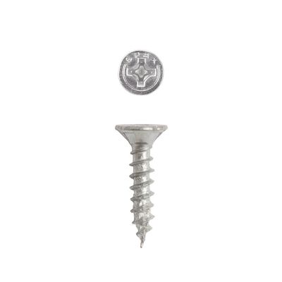 Image showing  8 x 3/4in. Interior Wood Screws Construction Flat Head Phillips Square Unidrive (350 EA) Bit Included