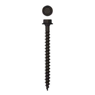 Image showing  5/16 x 3-1/2in. Exterior Structural Wood Lag Screws Powerlags Hex Head Hex (250 EA) Bulk Pail Bit Included