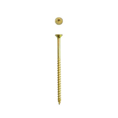 Image showing  10 x 3in. Interior Wood Screws Construction Flat Head T-Star Plus (200 EA) 3 LB Bit Included