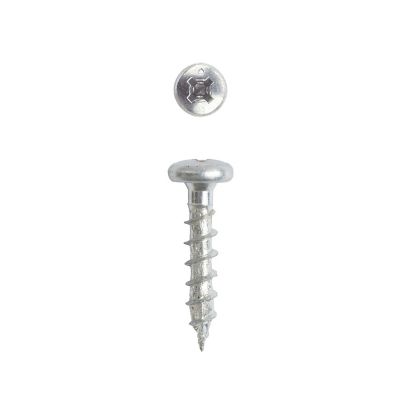 Image showing  10 x 3/4in. Interior Wood Metal Screws Cabinet Pan Head Phillips Square Unidrive (160 EA) Bit Included