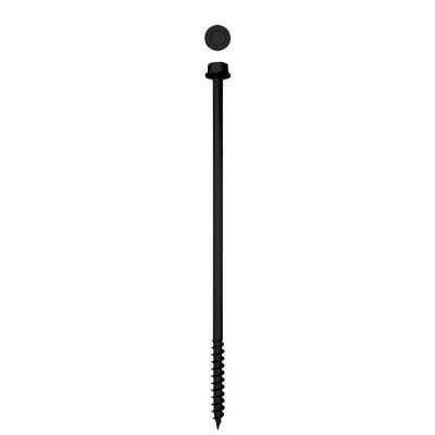Image showing  1/2 x 12in. Exterior Structural Wood Lag Screws Powerlags Hex Head Hex (100 EA) Bulk Pail