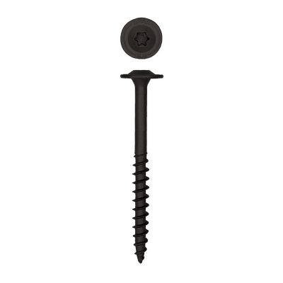 Image showing  5/16 x 3-1/2in. Exterior Structural Wood Lag Screws Powerlags Washer Head T-Star (250 EA) Bulk Pail Bit Included