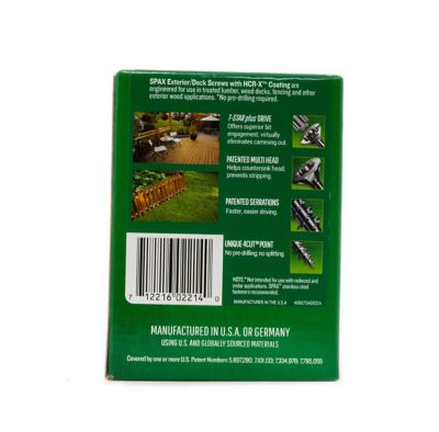 Image showing 7 th SPAX 8 x 1-1/4in. Exterior Wood Deck Screws Construction Flat Head T-Star Plus (230 EA) Bit Included