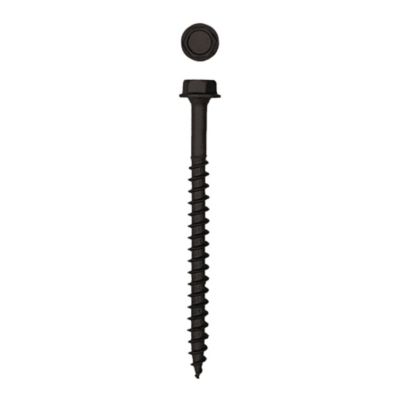 Image showing  5/16 x 4in. Exterior Structural Wood Lag Screws Powerlags Hex Head Hex (12 EA) Bit Included