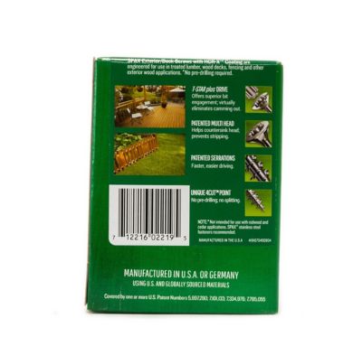 Image showing 7 th SPAX 9 x 3-1/4in. Exterior Wood Deck Screws Construction Flat Head T-Star Plus (83 EA) Bit Included