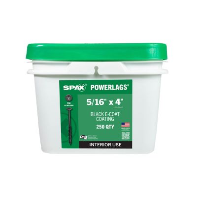 Image showing 5 th SPAX 5/16 x 4in. Interior Structural Wood Lag Screws Powerlags Pancake Head T-Star (250 EA) Bulk Pail Bit Included