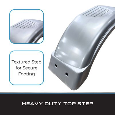 Image showing  8-12 in. Plastic Fender Silver, 2 pk.