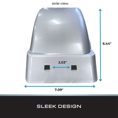 Image showing  8-12 in. Plastic Fender Silver, 2 pk.
