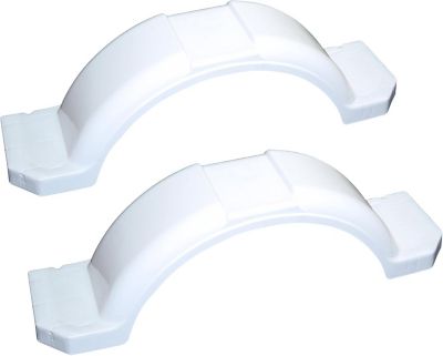 Tie Down 11-3/8 in. x 45 in. x 11 in. UV-Protected White Plastic Fenders, 2 pk.