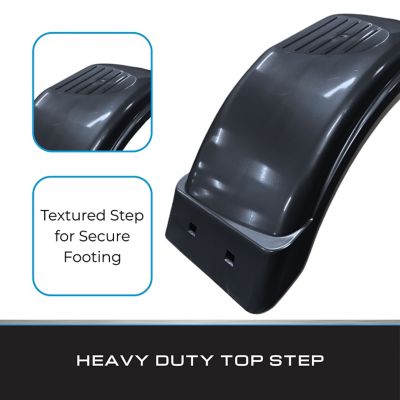 Image showing  8-12 in. Plastic Fender Black, 2 pk.