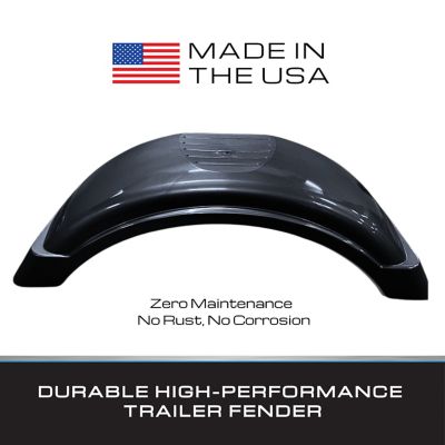 Image showing 6 th Tie Down 8-12 in. Plastic Fender Black, 2 pk.