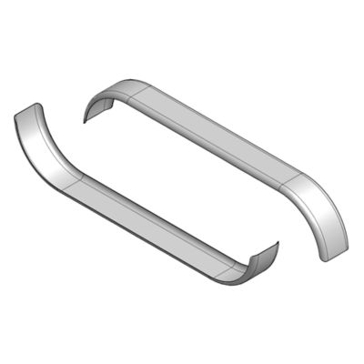 Image showing  Tandem Trailer Axle - 16 Gauge Steel Trailer Fender