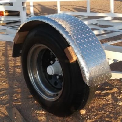 Image showing 5 th Tie Down 9 in. x 33.75 in. x 14.875 in. Tread Brite Aluminum Fenders, 2 pk.